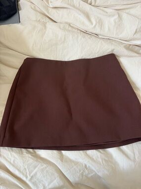 Zara Chocolate Brown Mini Skirt